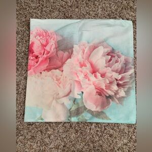 17x17 soft floral pillow cover